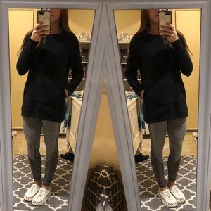Fabletics Black Long Length Sweatshirt